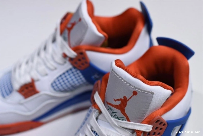 Blue Jordan Bright 4 308497-171 Crimson-Royal White Air 0817